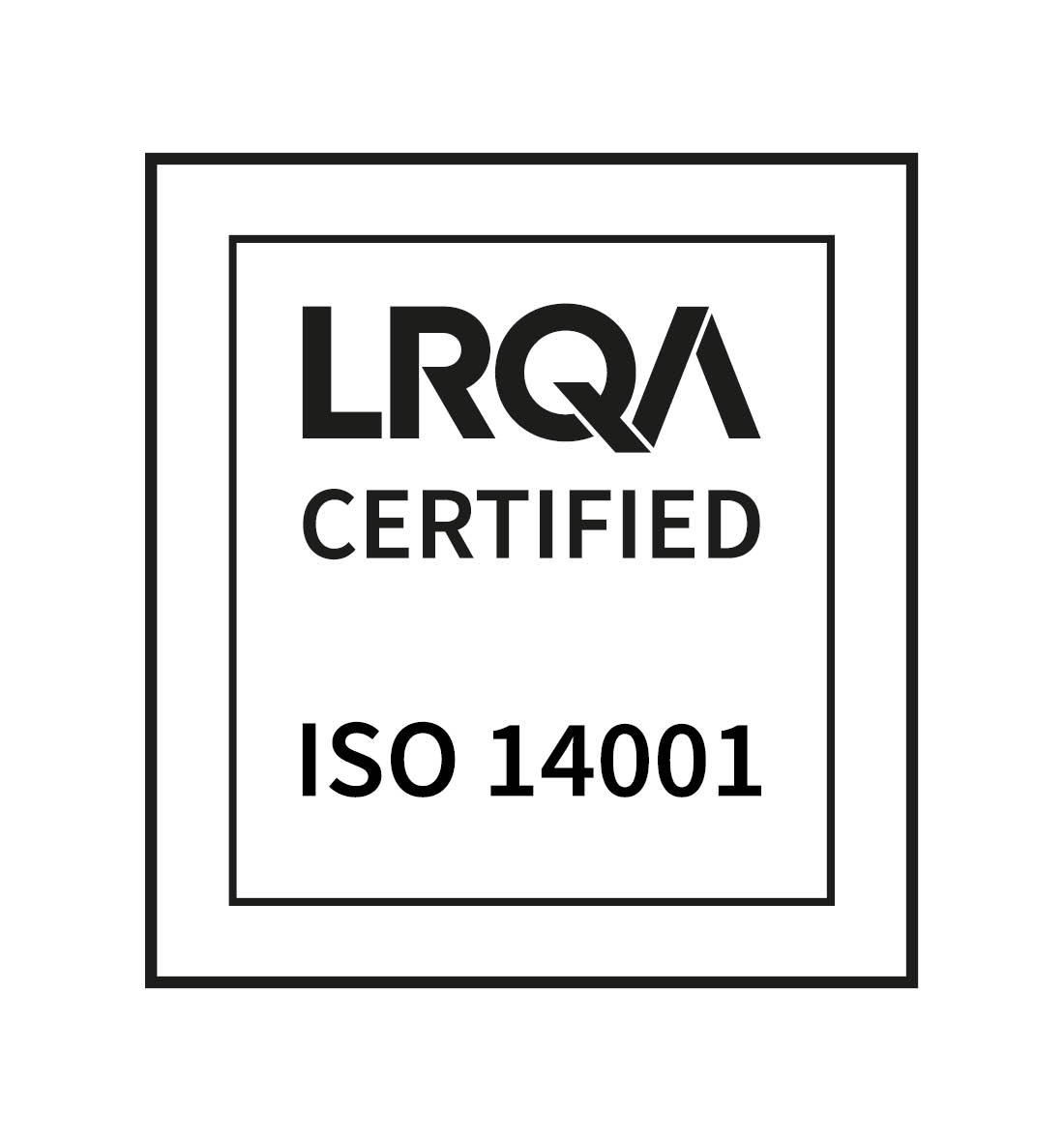 LRQA CERTIFIED ISO 14001